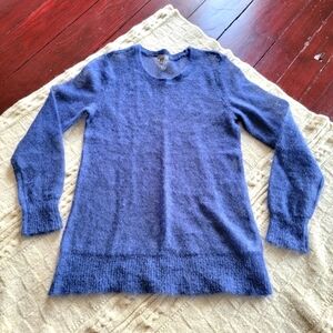 J Jill Mohair Wool Crew Neck Sweater size XS/S Blue